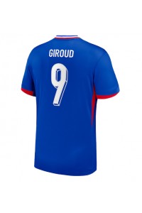 Frankrijk Olivier Giroud #9 Voetbaltruitje Thuis tenue EK 2024 Korte Mouw